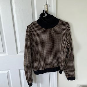 Brixton Houndstooth Mock neck